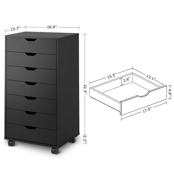 17 Stories Hamann 7 Drawer Filing & Reviews Wayfair.co.uk